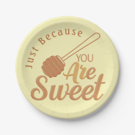 Plato De Papel Fiesta de Encanto Rústico Amarillo