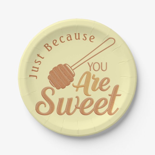 Plato De Papel Fiesta de Encanto Rústico Amarillo (Anverso)