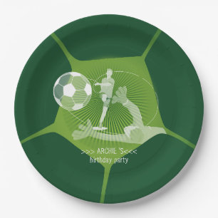 Plato De Papel Fiesta de fútbol Juego de deporte Día de la jugada