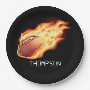 Plato De Papel Fiesta de fútbol personalizado