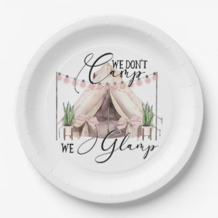 Plato De Papel Fiesta de Glamping