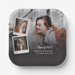 Plato De Papel Fiesta de Graduación 2025 de Grad Photos