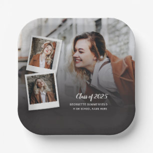Plato De Papel Fiesta de Graduación 2025 de Grad Photos