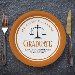 Plato De Papel Fiesta de Graduación de la Facultad de Derecho Nar