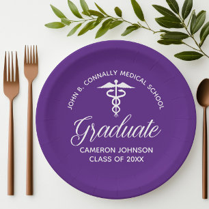 Plato De Papel Fiesta de Graduación de la Facultad de Medicina Mo