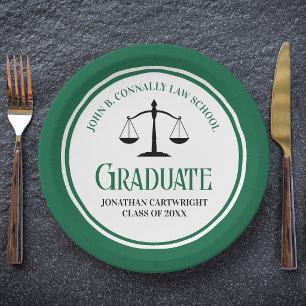 Plato De Papel Fiesta de Graduación en la Facultad de Derecho Ver