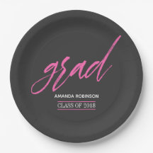 Fiesta de graduación rosa y gris de moda