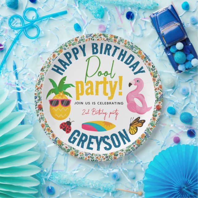 Plato De Papel Fiesta de grupo | Moderna fiesta de cumpleaños tem (Fiesta)