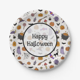 Plato De Papel Fiesta de Halloween