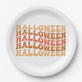 Plato De Papel Fiesta de Halloween