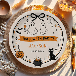 Plato De Papel Fiesta de Halloween