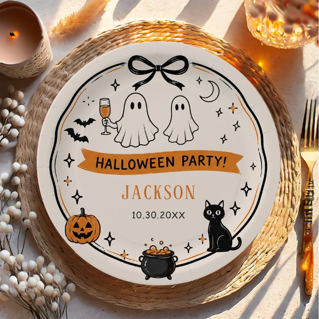 Plato De Papel Fiesta de Halloween (Subido por el creador)
