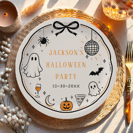 Plato De Papel Fiesta de Halloween