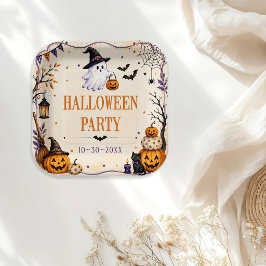Plato De Papel fiesta de Halloween