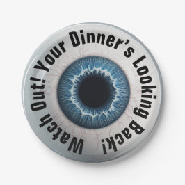 Plato De Papel ¡👁️ Fiesta de Halloween!