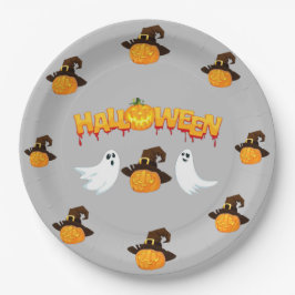 Plato De Papel Fiesta de Halloween