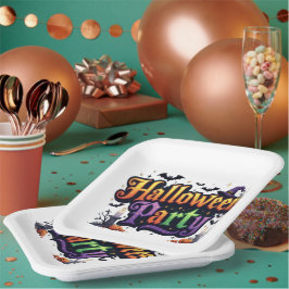 Plato De Papel Fiesta de Halloween