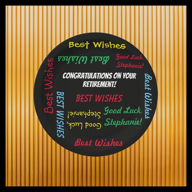 Plato De Papel Fiesta de Jubilación Colorful DUN (Subido por el creador)