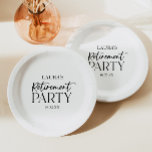 Plato De Papel Fiesta de Jubilación Minimal Minimalista y Elegant<br><div class="desc">¡Esto es un mínimo Minimalista simple y elegante Fiesta de Jubilación!</div>