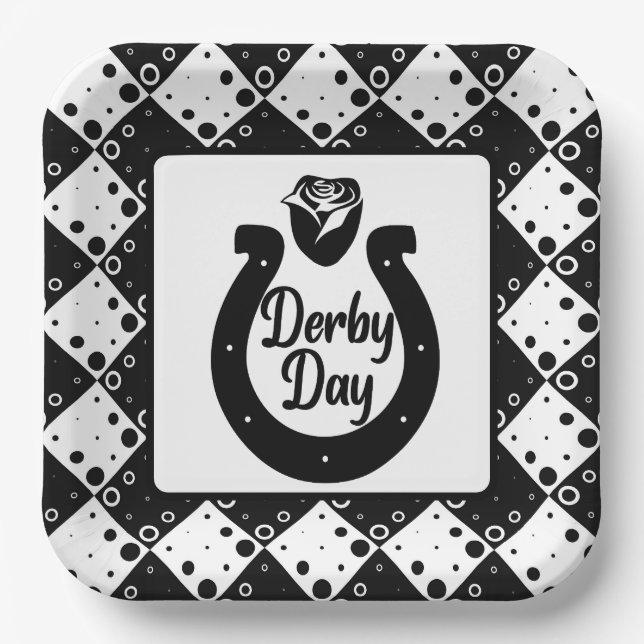 Plato De Papel Fiesta de Kentucky Derby (Anverso)