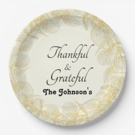 Plato De Papel Fiesta de la cena de la celebración de la caída ag