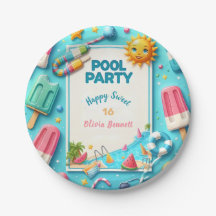Fiesta De La Piscina Cumpleaños Dulce Dieciséis Ba