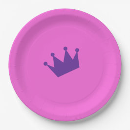 Plato De Papel Fiesta de la Reina de Cumpleaños