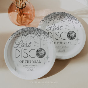 Plato De Papel Fiesta de la última disco del año en vísperas de A