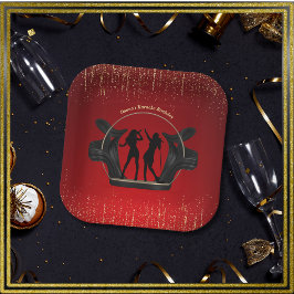 Plato De Papel Fiesta de música moderna Karaoke Placas de papel d