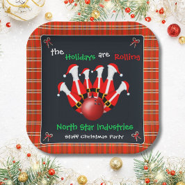 Plato De Papel Fiesta de Navidad de Bolos