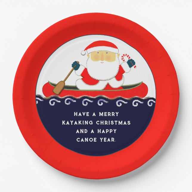Plato De Papel Fiesta de Navidades creativos (Anverso)
