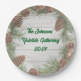 Plato De Papel Fiesta de Navidades rusos