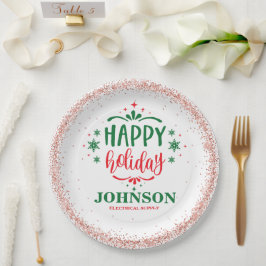 Plato De Papel Fiesta de oficina de navidades