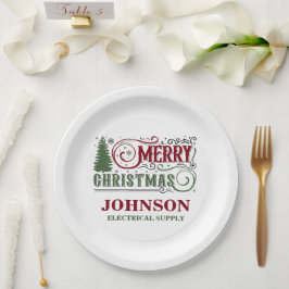 Plato De Papel Fiesta de oficina de navidades