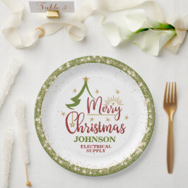 Plato De Papel Fiesta de oficina de navidades