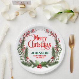 Plato De Papel Fiesta de oficina de navidades