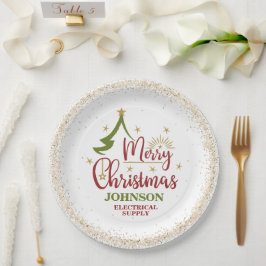 Plato De Papel Fiesta de oficina de navidades