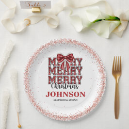 Plato De Papel Fiesta de oficina de navidades