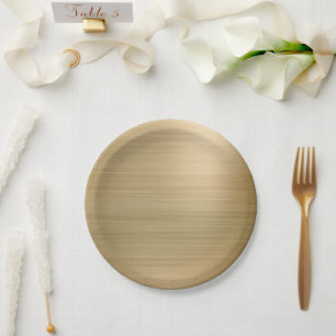 Plato De Papel Fiesta de oro