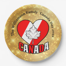 Fiesta de Oro del Día de Canadá Nombre Personaliza