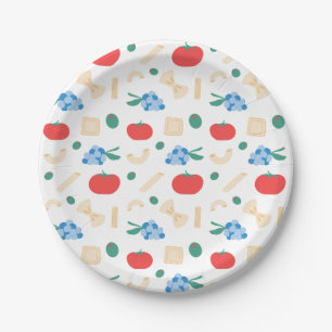 Plato De Papel Fiesta de Pasta Amore para Despedida de Soltera