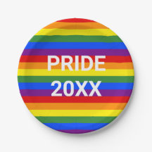 Fiesta de patrón de franja de arcoíris PRIDE 2023
