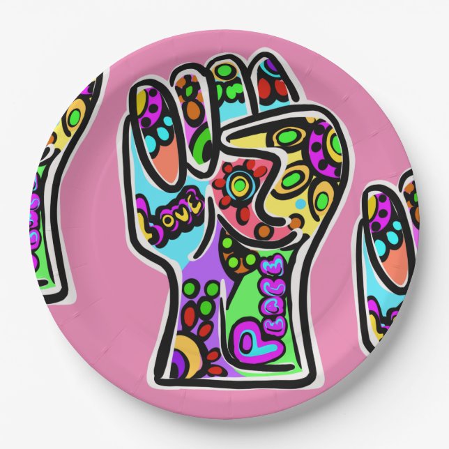 PLATO DE PAPEL FIESTA DE PAZ (Anverso)