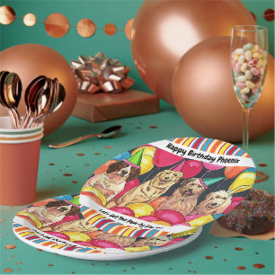 Plato De Papel Fiesta de perro vamos a empezar a personalizar est