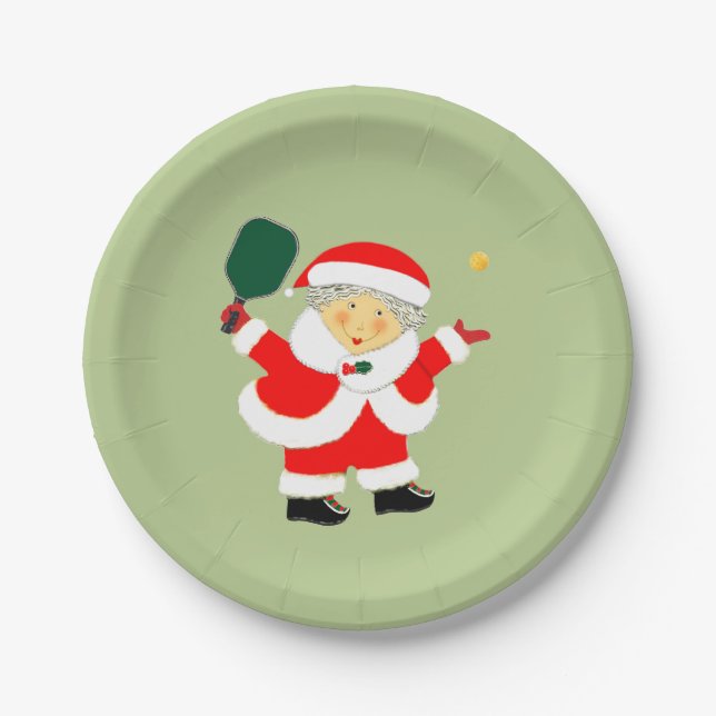 Plato De Papel Fiesta de Pickleball (Anverso)
