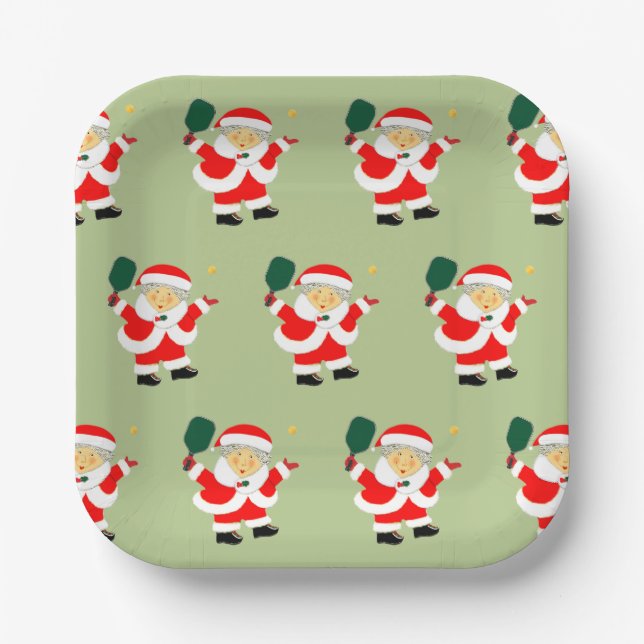 Plato De Papel Fiesta de Pickleball (Anverso)