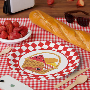 Plato De Papel fiesta de picnic lindo