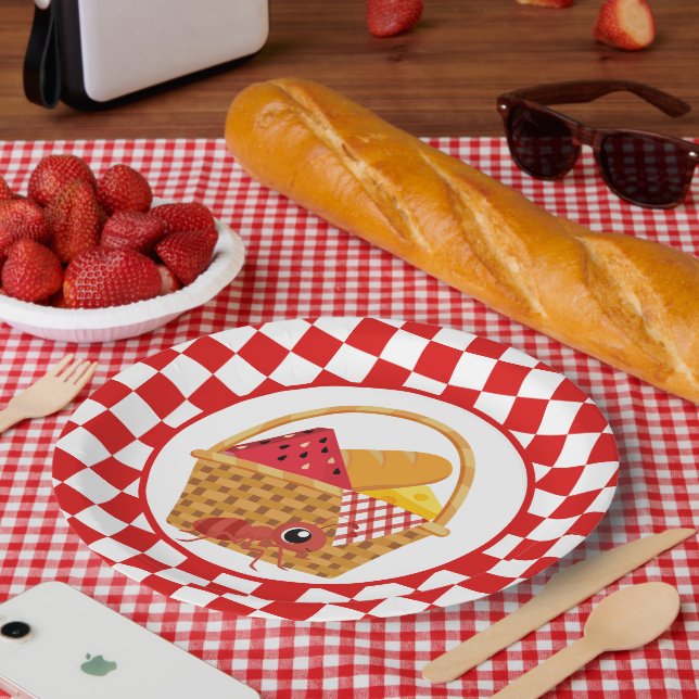 Plato De Papel fiesta de picnic lindo (Picnic)