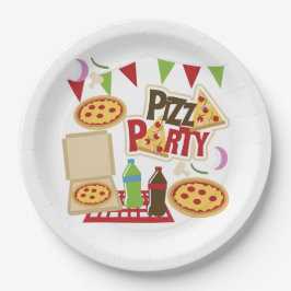 Plato De Papel Fiesta de Pizza