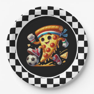 Plato De Papel fiesta de pizza de Guay Soccer